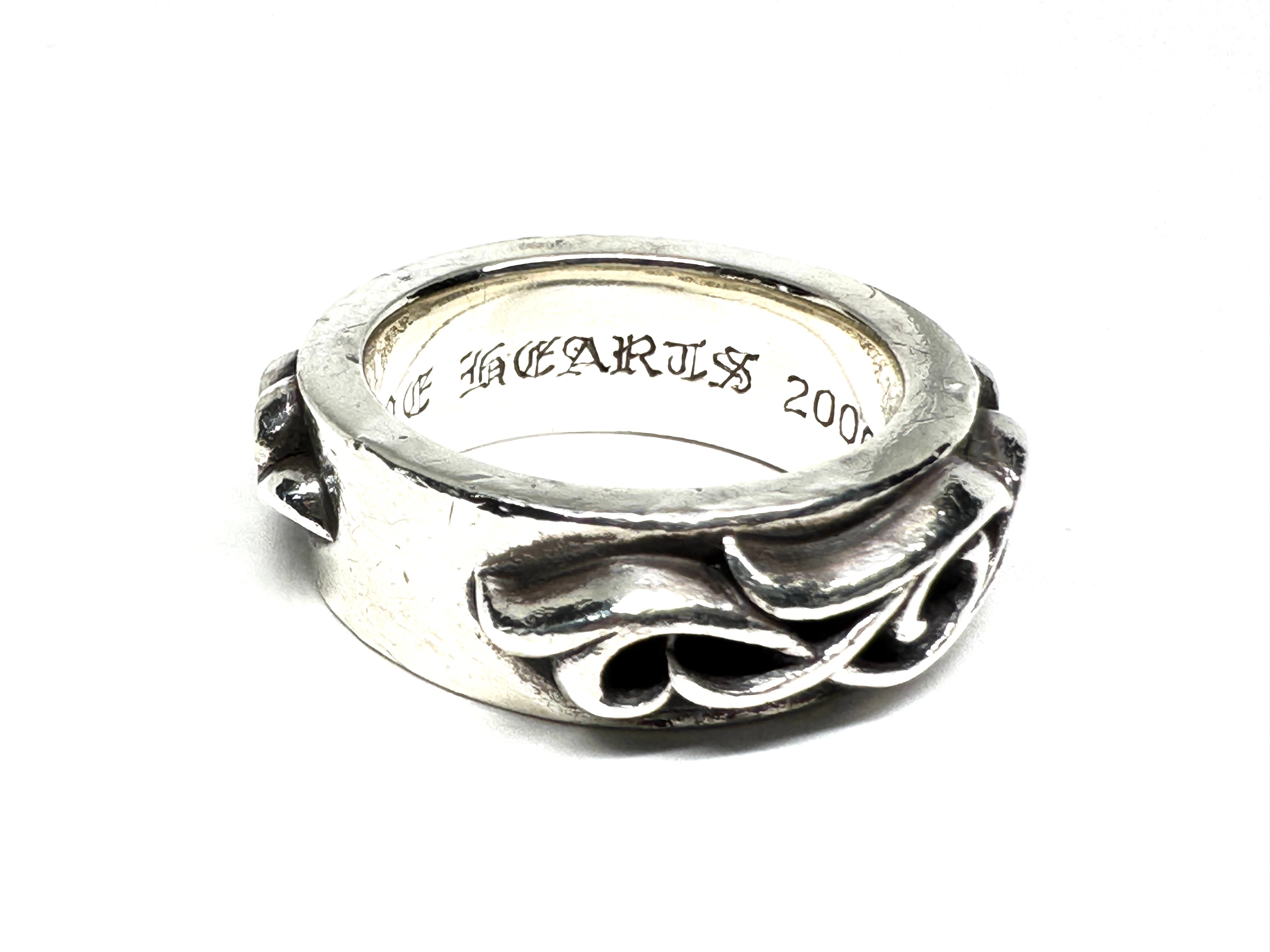 Chrome Hearts Double Vine Narrow Band Ring "Silver"