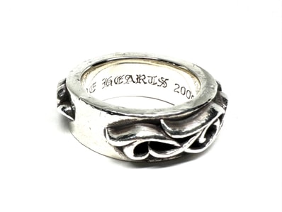 Chrome Hearts Double Vine Narrow Band Ring "Silver"