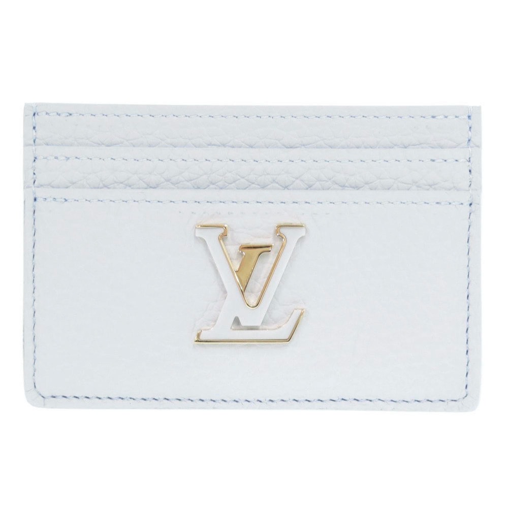 ルイ・ヴィトン  ポルト カルト カプシーヌ   レザー  ブルー