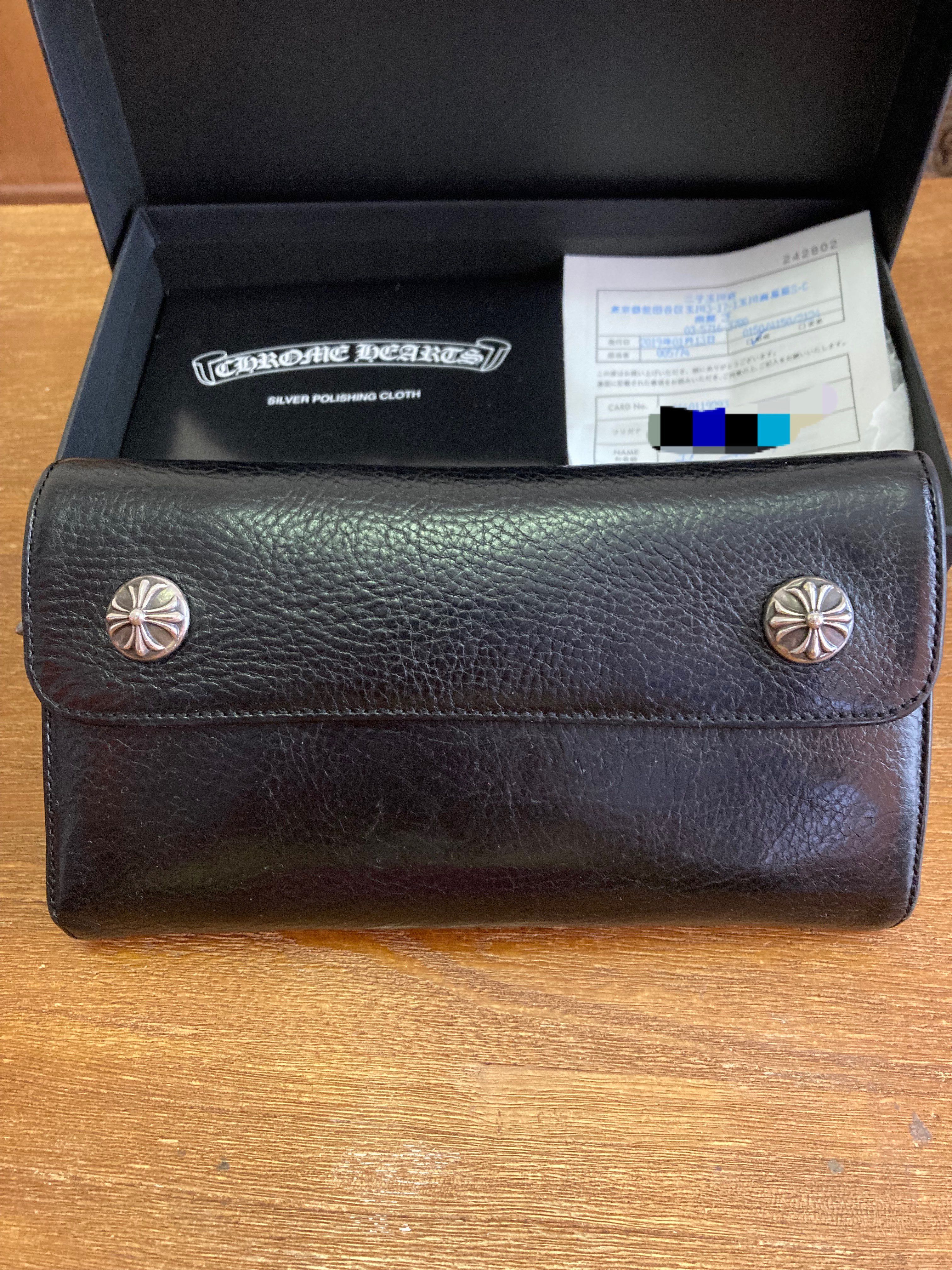 Chrome Hearts Wave Wallet Leather "Black"