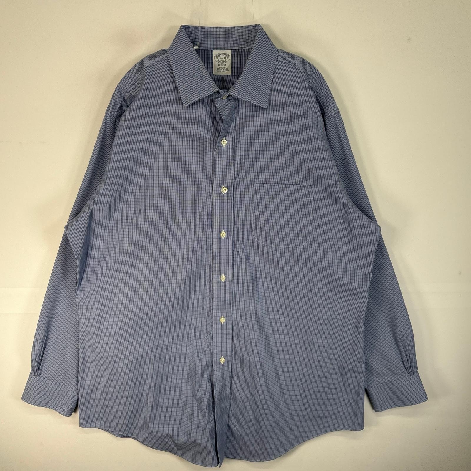 古着 ブルックスブラザーズ Brooks Brothers 長袖シャツ 千鳥格子 REGENT カラーステイ L  ブルー系 マルチカラー メンズ