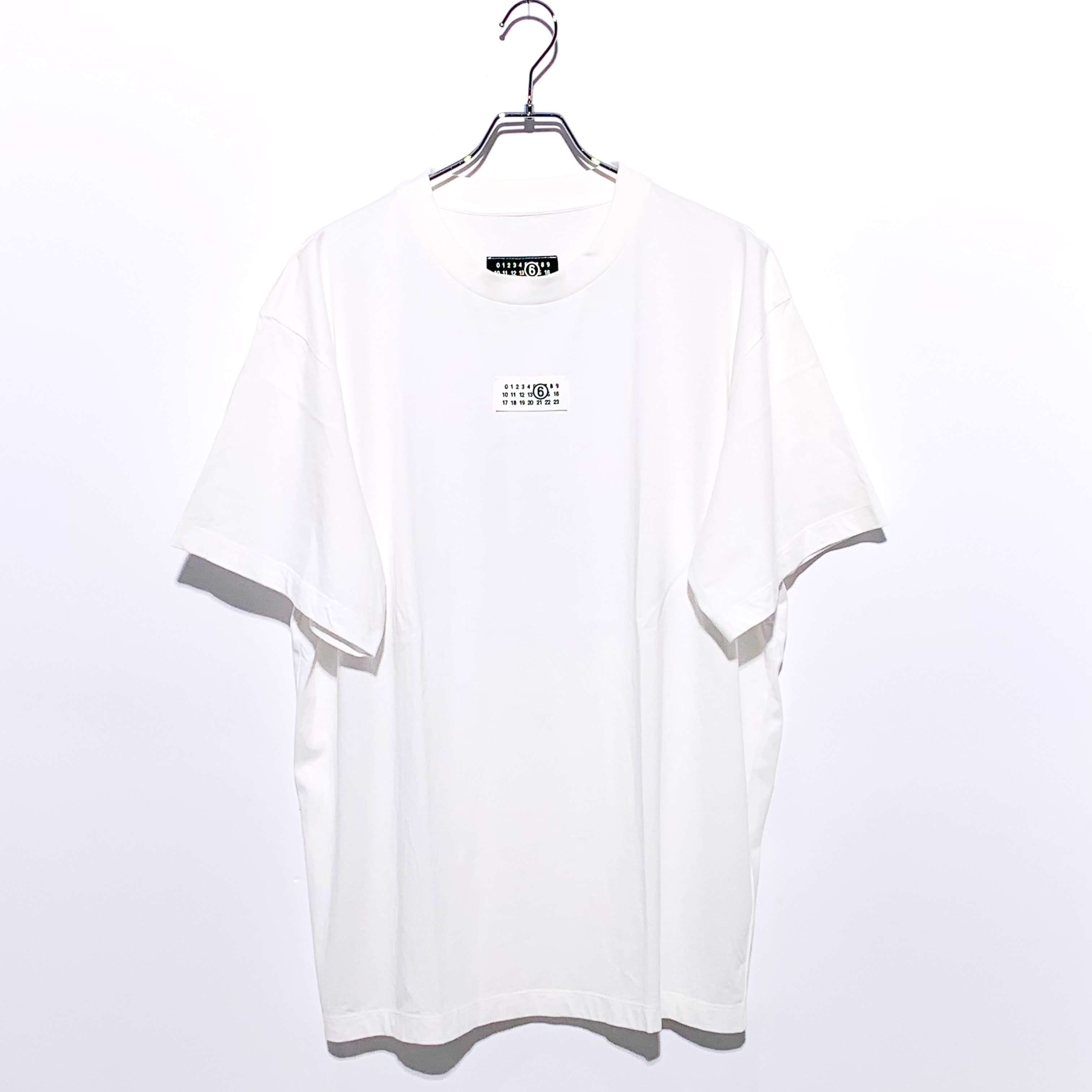MM6 Maison Margiela Ribbed Neck T-Shirt "White"