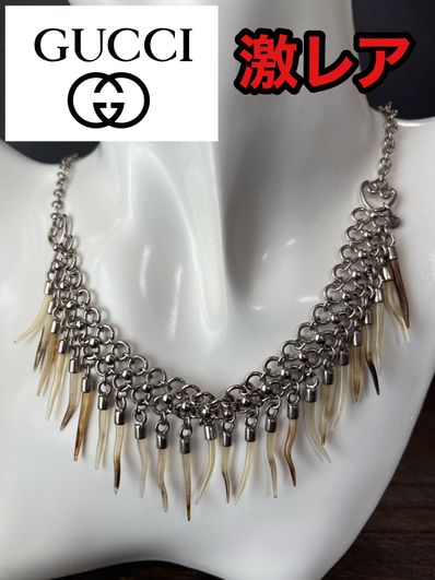 激レア GUCCI グッチ ペンダントネックレス SV925 水牛 ハート レア
