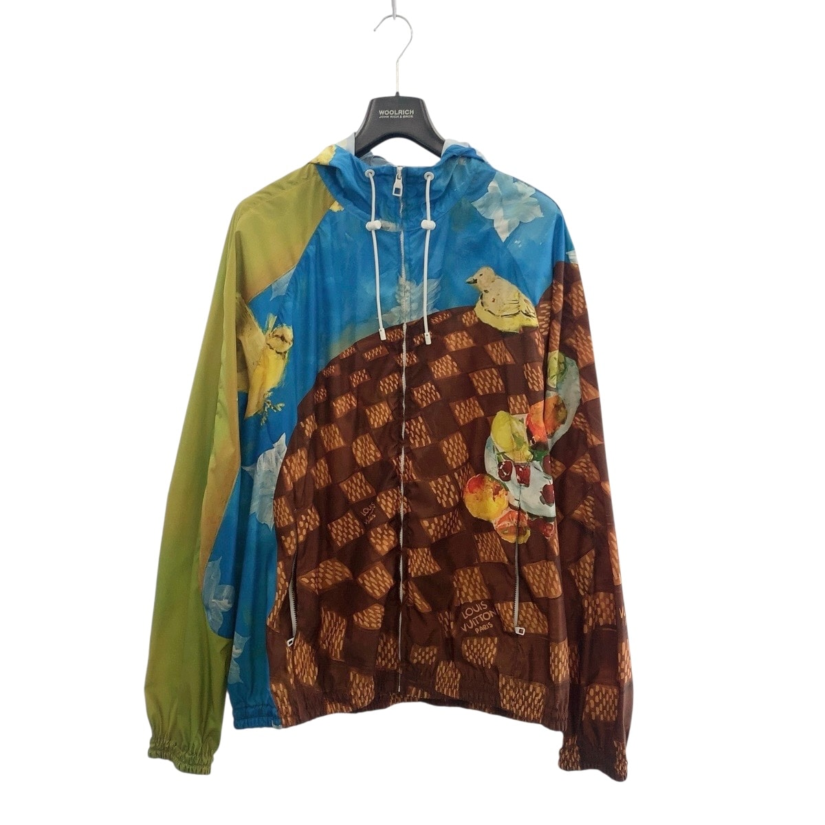 超美品 LOUIS VUITTON ルイヴィトン ダミエ Feast Windbreaker Jacket サイズ52 ブラウン マルチカラー ポリエステル ナイロンジャケット ウィンドブレーカー 505237 【中古】
