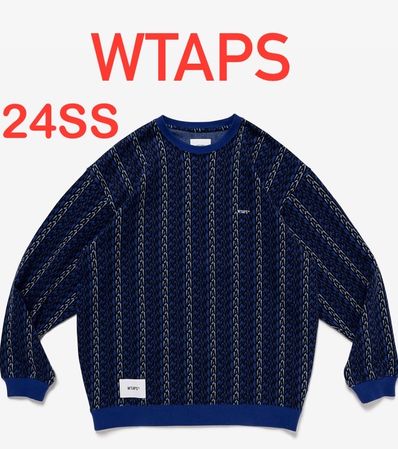 Wtaps BDY / LS / Cotton. Textile. Sign "Blue"
