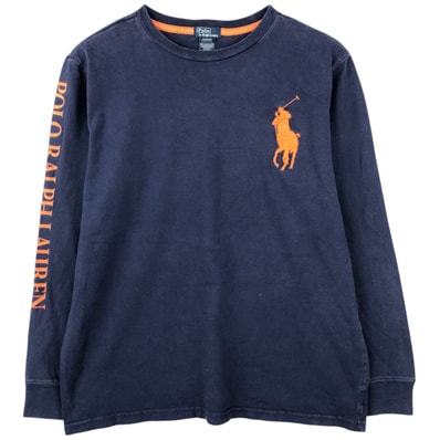 古着 ラルフローレン Ralph Lauren POLO by Ralph Lauren ビッグポニー ロングTシャツ ロンT メンズXL相当/eaa638030