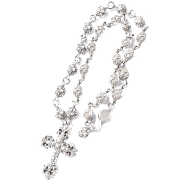 Chrome Hearts Philigrey Cross S Cross Ball Chain Necklace "Silver"