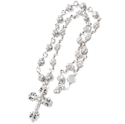 Chrome Hearts Philigrey Cross S Cross Ball Chain Necklace "Silver"