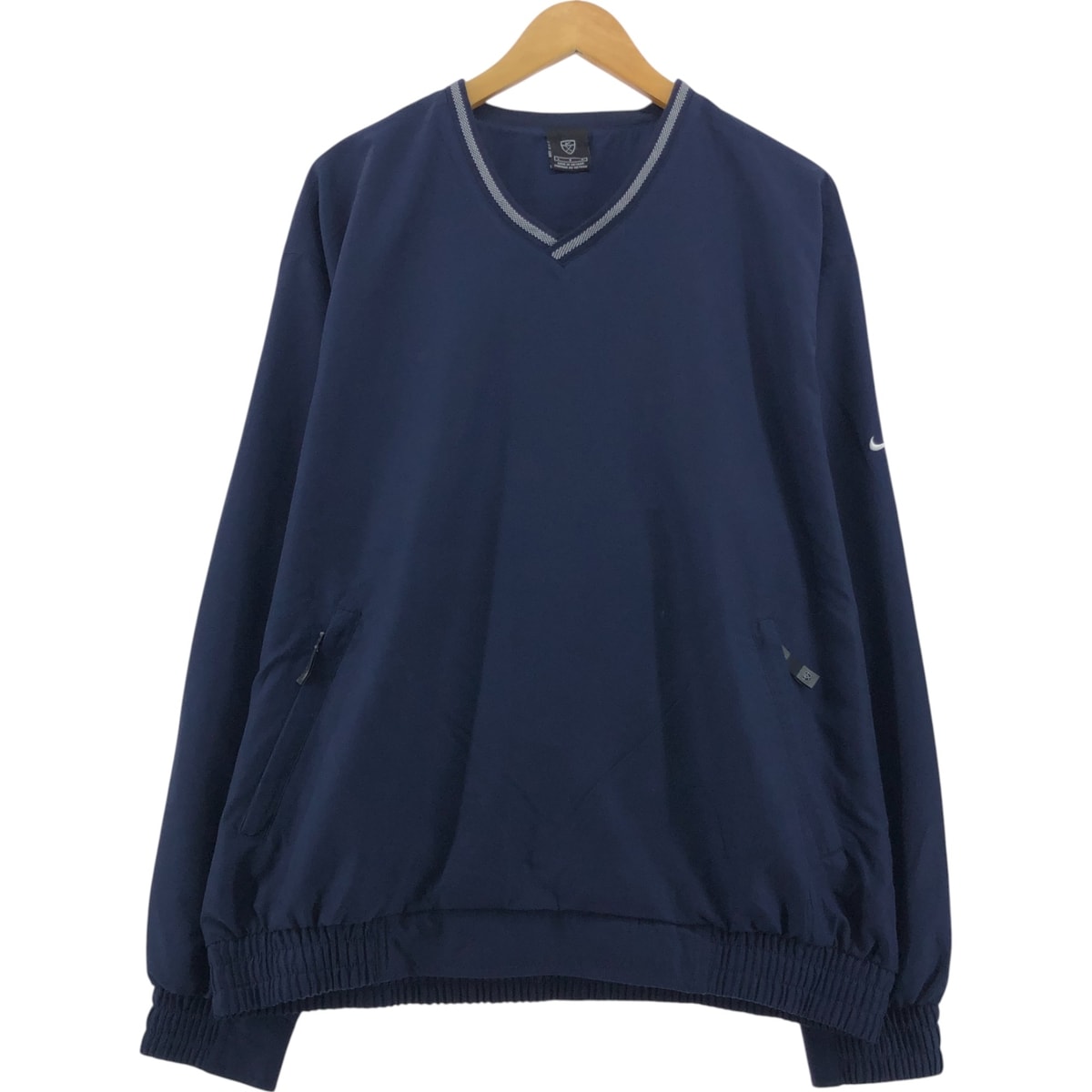 古着 00年代 ナイキ NIKE GOLF ゴルフ Vネック ウォームアッププルオーバー メンズL相当/eaa555962