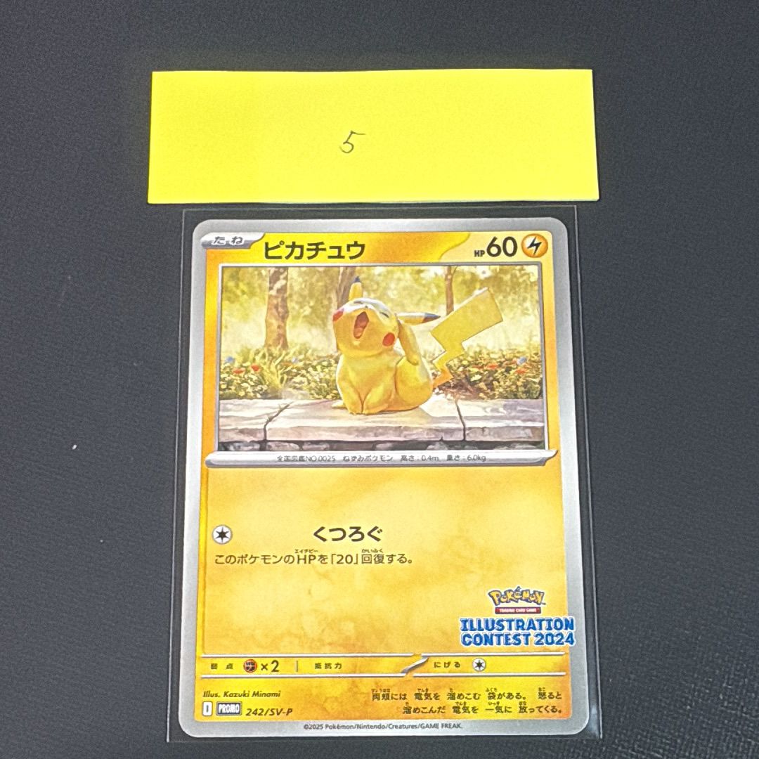 ピカチュウ [SV-P 242](プロモカードパック「イラストレーションコンテスト 2024 受賞作品プロモカード化記念キャンペーン」)