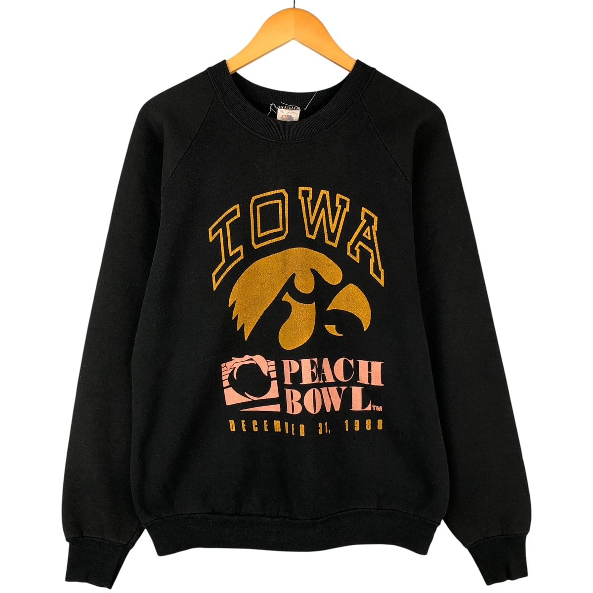 古着 80年代 フルーツオブザルーム FRUIT OF THE LOOM IOWA アイオワ大学 ロゴスウェットシャツ トレーナー USA製 メンズXL相当 ヴィンテージ/eaa596928