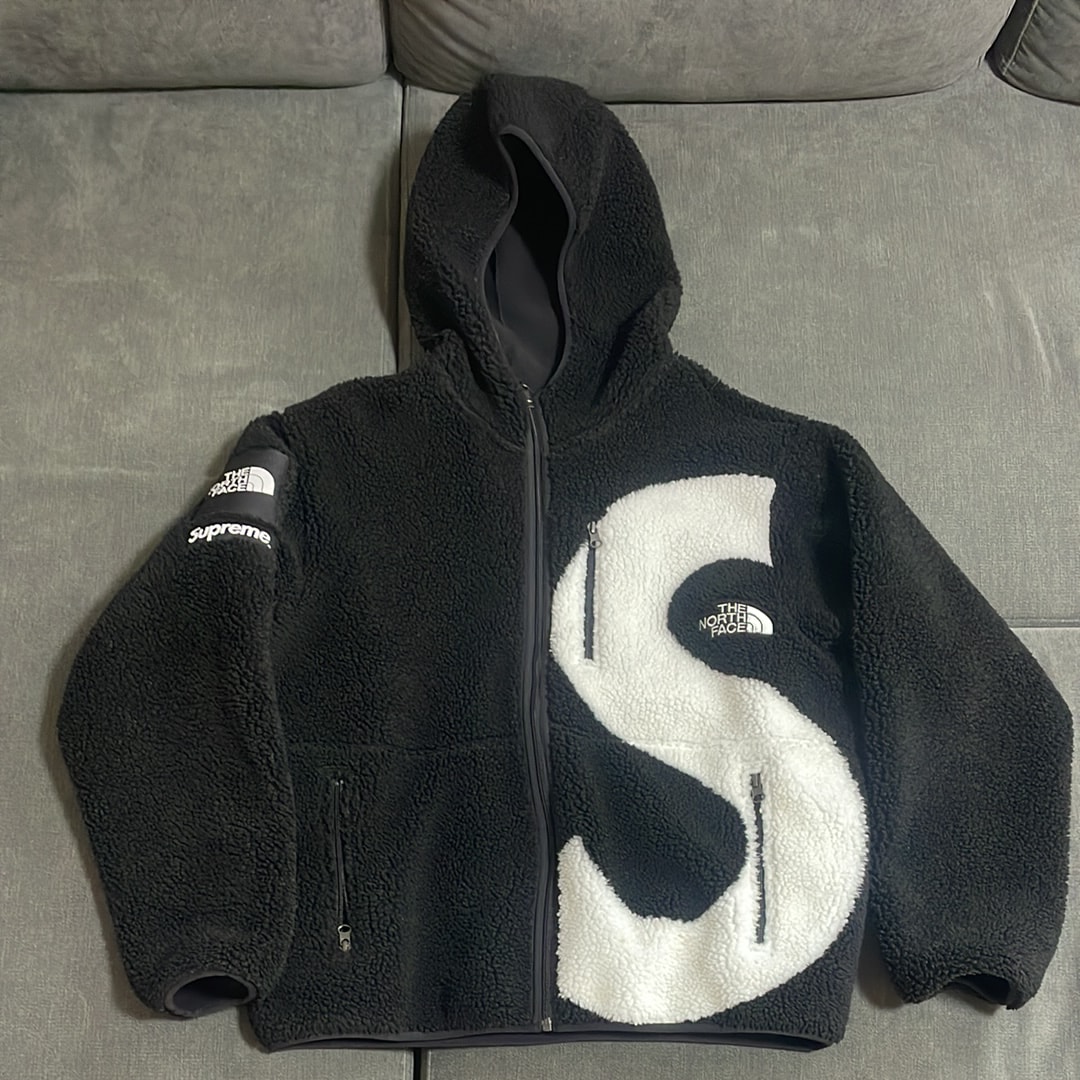 Supreme x The North Face S Logo Hooded Fleece Jacket "Black"