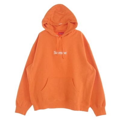Supreme シュプリーム パーカー 24AW Box Logo Hooded Sweatshirt ボックス ロゴ パーカー オレンジ オレンジ系 L【極上美品】【中古】