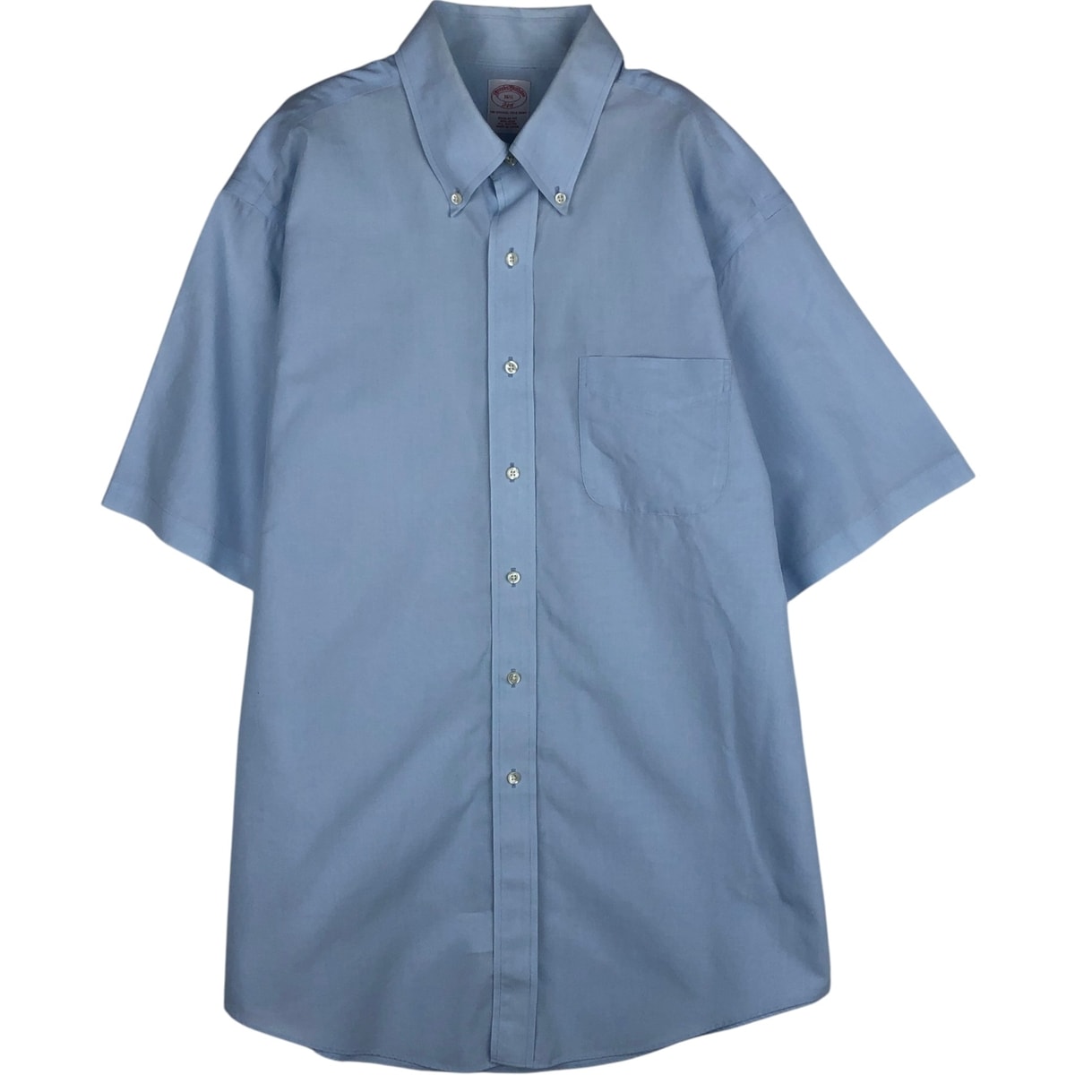 古着 ブルックスブラザーズ Brooks Brothers 346 REGULAR FIT 半袖 ボタンダウンシャツ メンズL相当/eaa644917