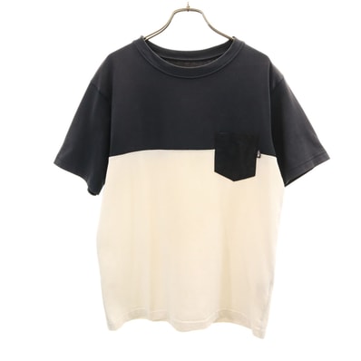 THE NORTH FACE ノースフェイス ツートーン 半袖 Tシャツ L アイボリー NT32062 アウトドア ポケT