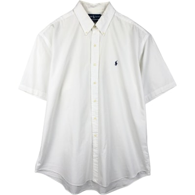 古着 ラルフローレン Ralph Lauren BLAKE 半袖 ボタンダウンシャツ メンズXL相当/eaa655710
