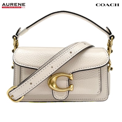 COACH コーチ タビー 12 Cロゴ 2WAY ショルダーバッグ
ミニバッグ ぺブル CN731 レザー ベージュ レディース
【中古】