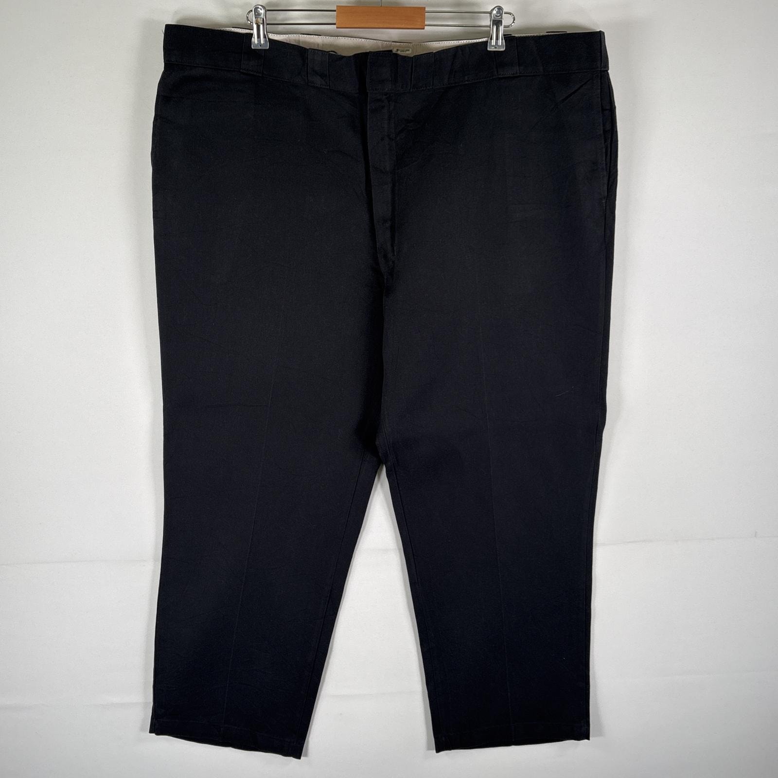 古着 ディッキーズ Dickies ワークパンツ 874 チノパン オリジナルFit センタープレス 作業着 テーパード w50 L30  ブラック メンズ