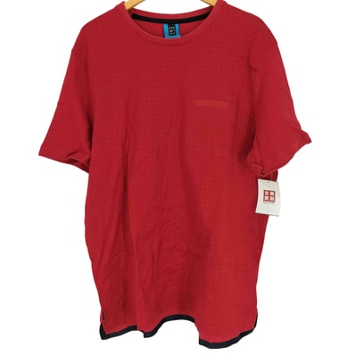 異素材切替 総柄 Tシャツ【1136967276642】