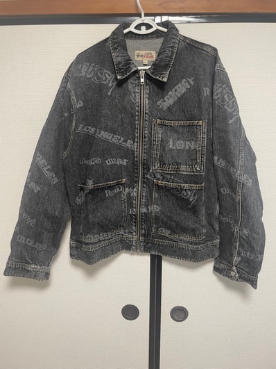 Stussy Worldwide Zip Work Jacket "Black"