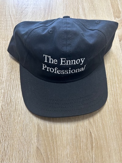 ENNOY Cotton Cap (The Extreme of Simple Logo) "Black" (24SS)
