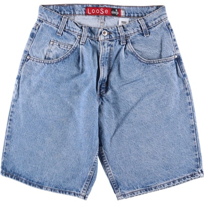 古着 90年代 リーバイス Levi's SILVER TAB シルバータブ LOOSE ルーズ デニムショーツ ハーフパンツ ジョーツ USA製 メンズw32相当 ヴィンテージ/eaa587956