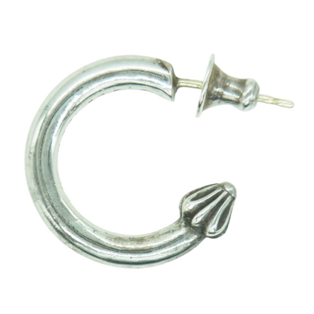 Chrome Hearts Hoop Plain Earrings "Silver"