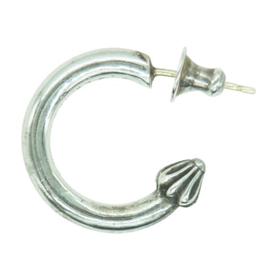 Chrome Hearts Hoop Plain Earrings "Silver"