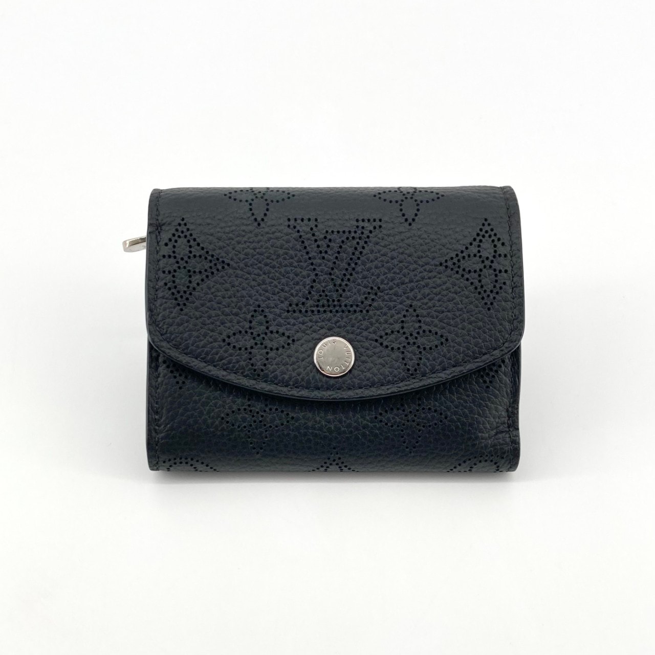 LOUIS VUITTON(ルイ・ヴィトン) ポルトフォイユ イリス XS パーフォレーション マヒナ レザー 三つ折り財布 ブラック