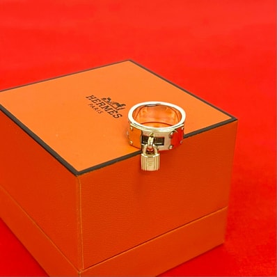 HERMES エルメス ケリー リング シルバー925 K18ゴールド リング・指輪 8号 シルバー
70555