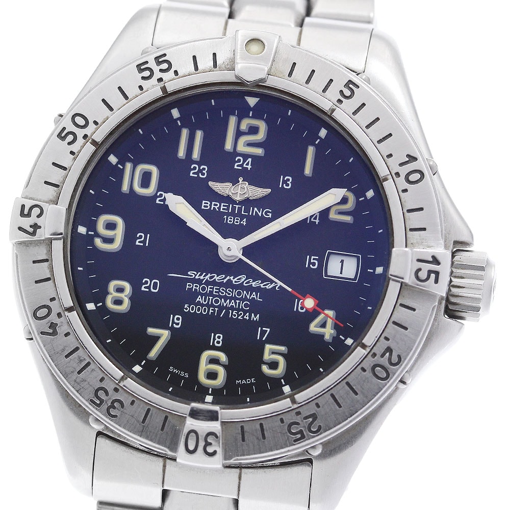 ブライトリング スーパーオーシャン デイト A17045 メンズ 【中古】