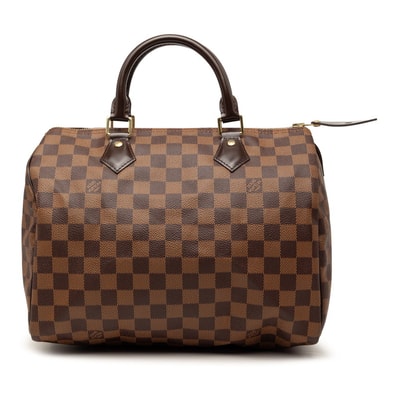 ルイ ヴィトン ダミエ スピーディ30 ハンドバッグ ミニボストンバッグ N41364 ブラウン PVC レザー レディース LOUIS VUITTON 【中古】