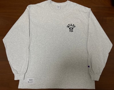 WTAPS x Champion Academy / LS / Cotton "Gray"