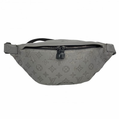 【6dd4344】ルイヴィトン ボディバッグ モノグラム・シャドウ ディスカバリーバムバッグPM M46108 アンスラサイトグレー【中古】メンズ