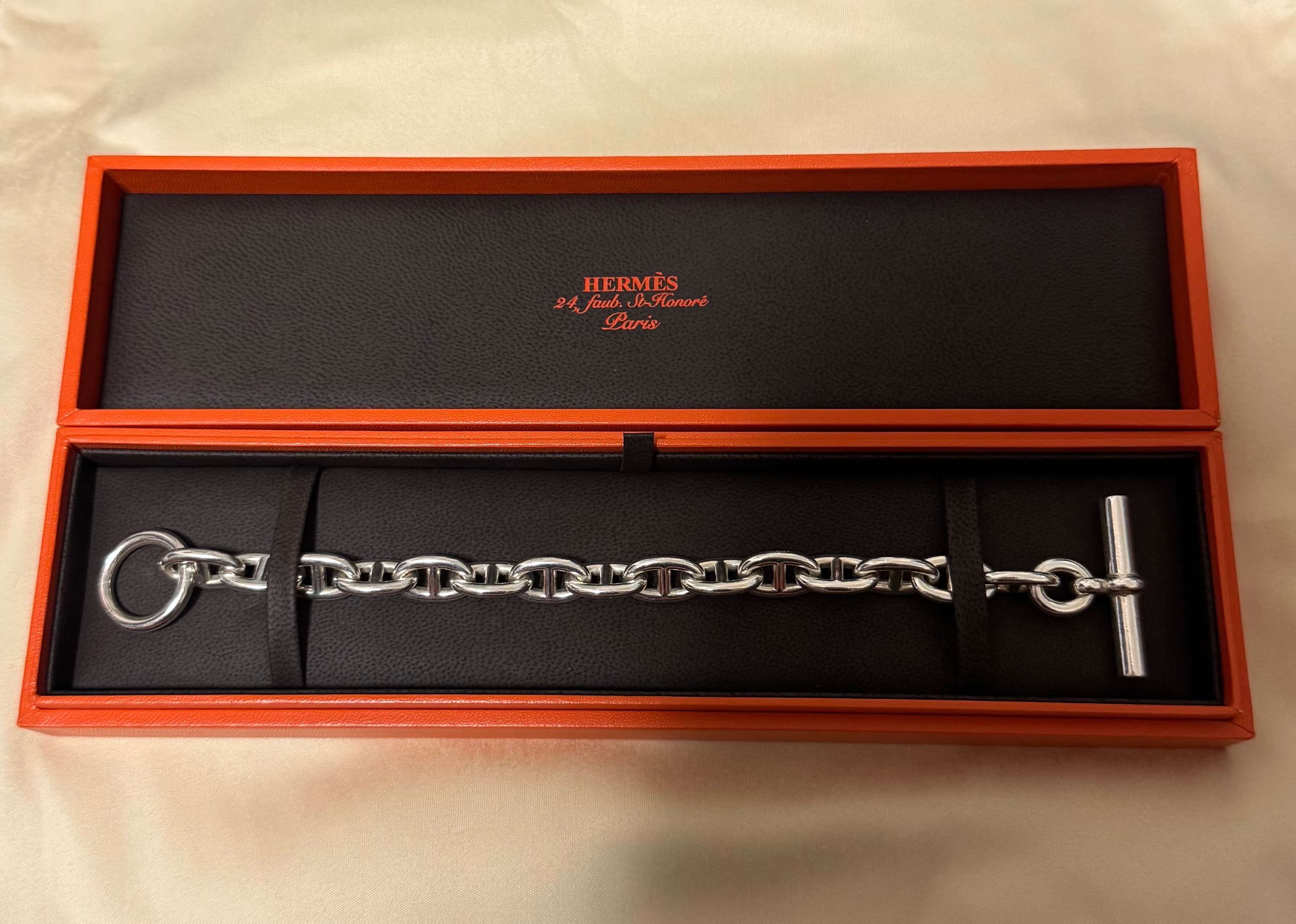 Hermes Chaine D'ancre MM Bracelet "Silver"