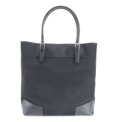 ■美品 グッチ92546 トート バッグ レザー×ナイロン