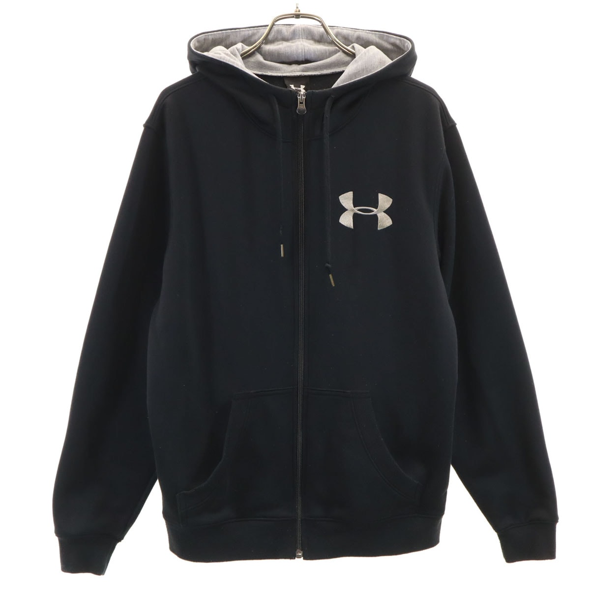 UNDER ARMOUR アンダーアーマー 長袖 ジップパーカー SM ブラック