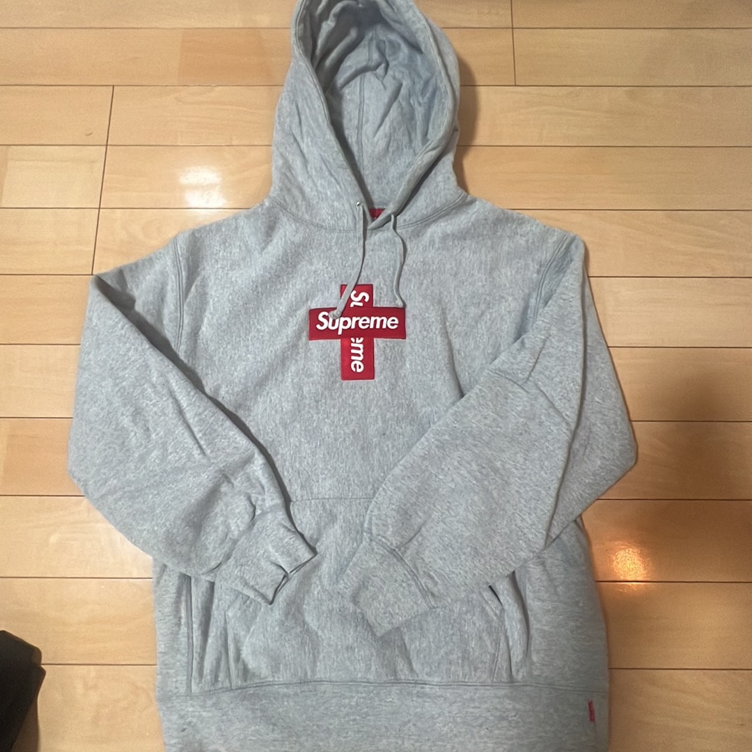Supreme Cross Box Logo Hooded Sweatshirt 