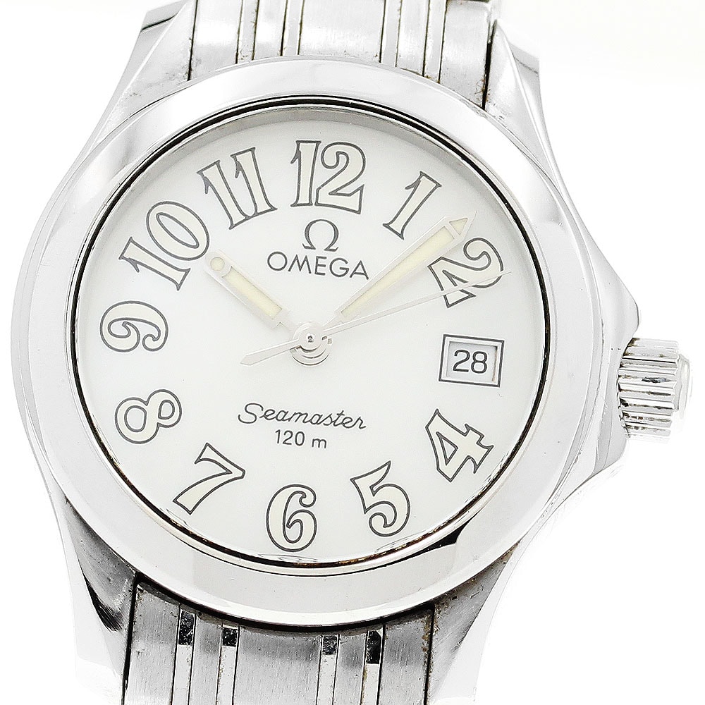 オメガ シーマスター120 デイト  2581.70 レディース 【中古】
