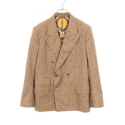 グッチ GUCCI テーラードジャケット 衣料品 アウター ウール メンズ ブラウン系 595425 【中古】