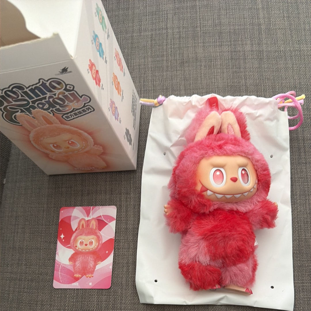 POP MART THE MONSTERS (LABUBU) Big into Energy Series Plush Pendant LOVE