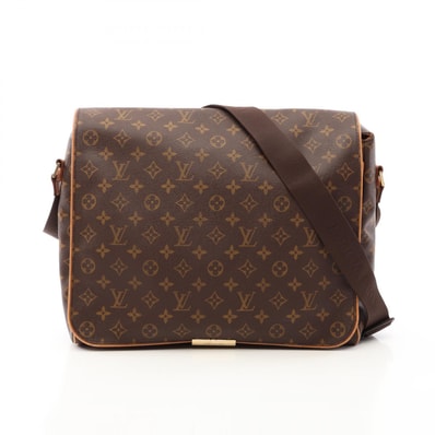 ルイ・ヴィトン LOUIS VUITTON アベス モノグラム ショルダーバッグ バッグ PVCコーティングキャンバス レザー メンズ レディース ブラウン系 M45257 【中古】