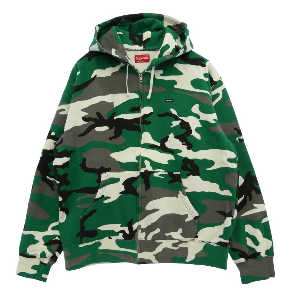 Supreme シュプリーム 25AW Small Box Zip Up Hooded Sweatshirt スモールボックスロゴ カモ ジップアップ パーカー マルチカラー系 L【新古品】【未使用】【中古】
