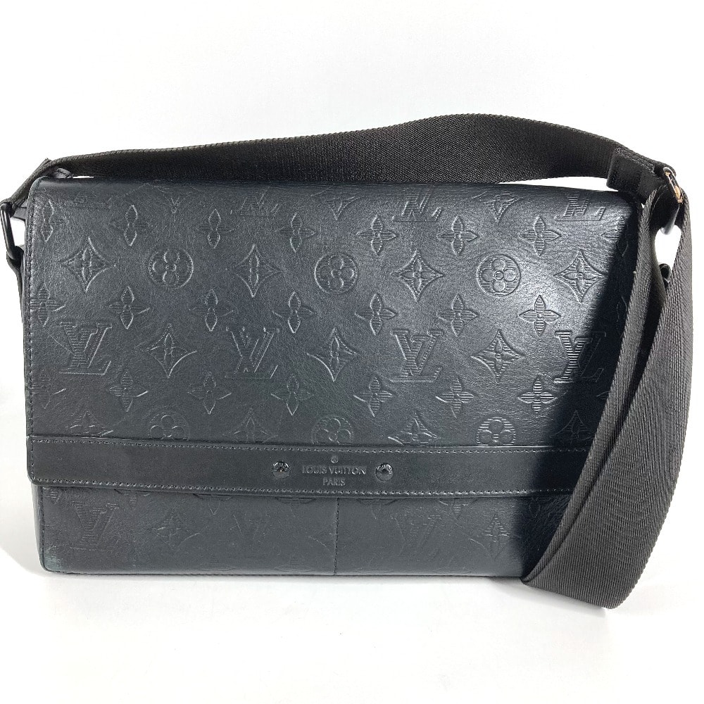 ルイヴィトン LOUIS VUITTON スプリンターメッセンジャー M44729 モノグラムシャドウ カバン 肩掛け フラップ メッセンジャーバッグ ショルダーバッグ モノグラムシャドウレザー ブラック