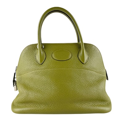 エルメス HERMES ハンドバッグ ショルダーバッグ ボリード31 トリヨンクレマンス シャルトルーズ シルバー レディース【中古】 z9369