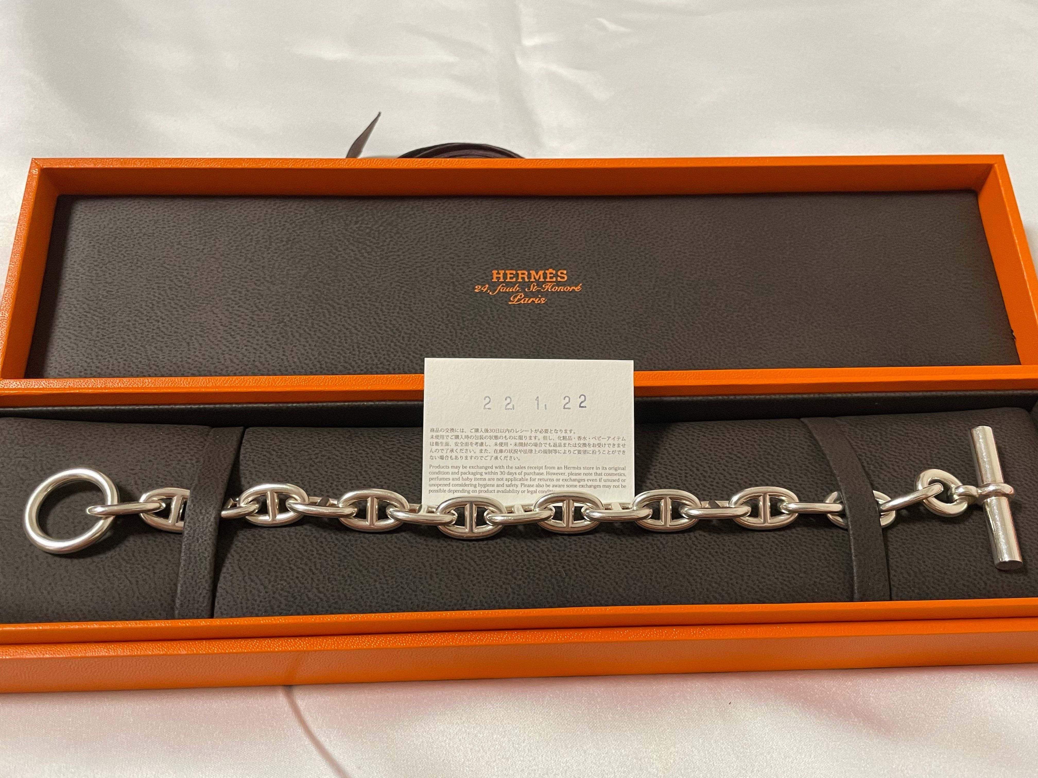 Hermes Chaine D'ancre MM Bracelet "Silver"