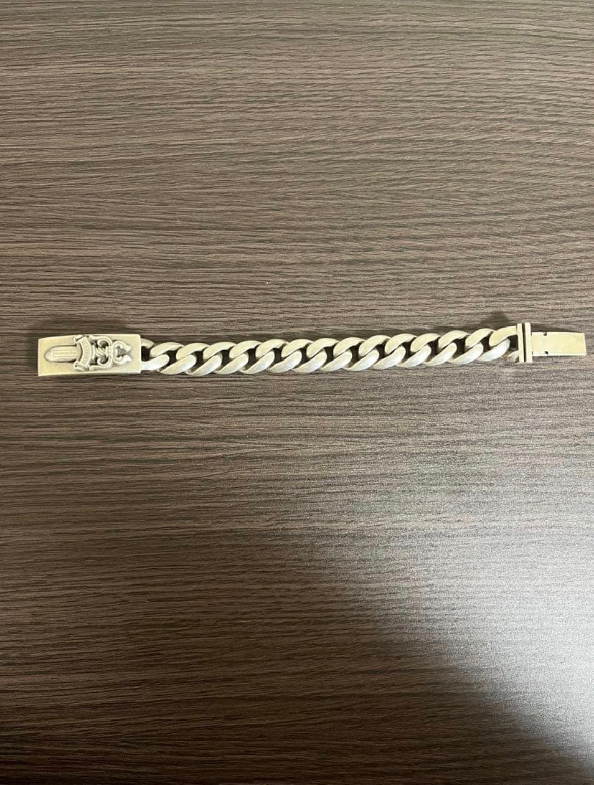 Chrome Hearts ID Classic Link Dagger Bracelet "Silver"