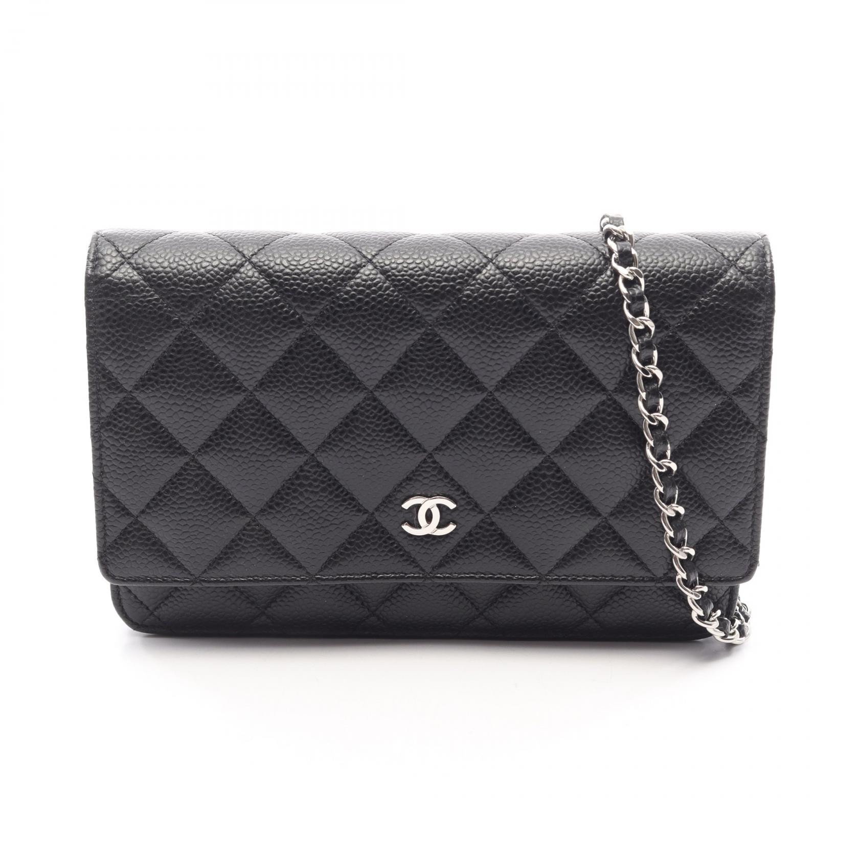 シャネル CHANEL マトラッセ ショルダーバッグ バッグ キャビアスキン(グレインドカーフ) レディース ブラック系 AP0250 【中古】