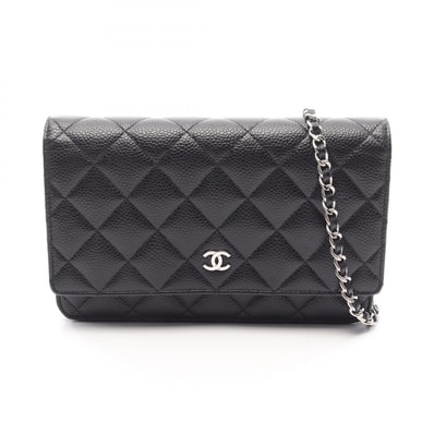 シャネル CHANEL マトラッセ ショルダーバッグ バッグ キャビアスキン(グレインドカーフ) レディース ブラック系 AP0250 【中古】