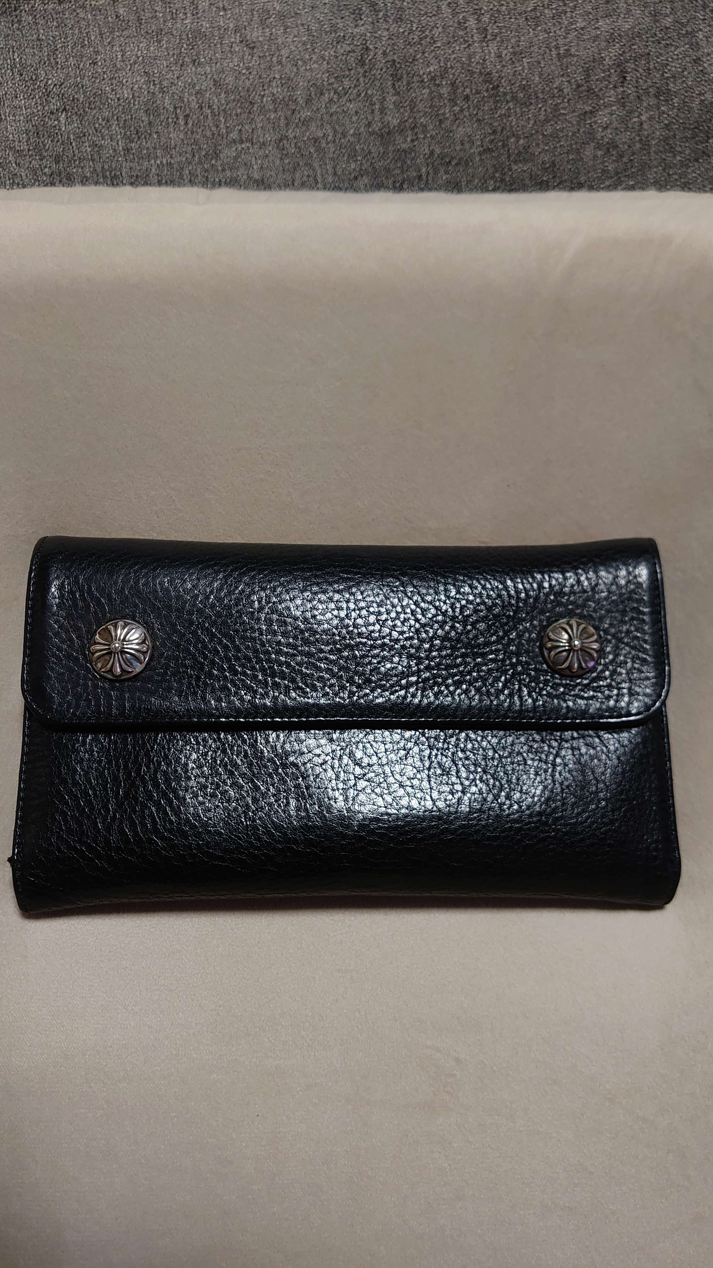 Chrome Hearts Wave Wallet Leather "Black"